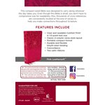 NKJV Compact Reference Bible, Comfort Print--soft leather-look, pink (red letter)