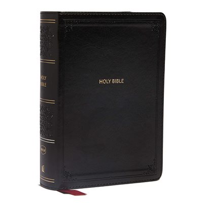 NKJV Compact Reference Bible, Comfort Print--soft leather-look, black (red letter) NKJV Compact Reference Bible, Comfort Print--soft leather-look, black (red letter)