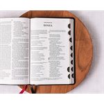 NKJV Large-Print Thinline Bible, Comfort Print - Soft leather-look, black (indexed)