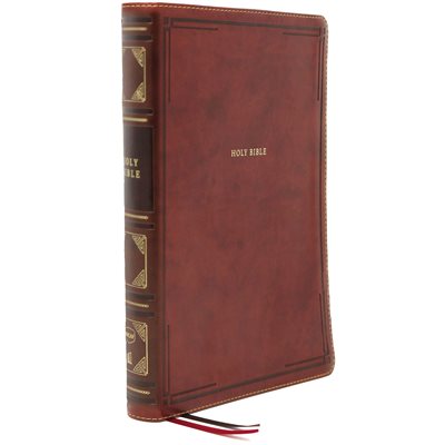 NKJV Large-Print Thinline Bible, Comfort Print--soft leather-look, brown (indexed) NKJV Large-Print Thinline Bible, Comfort Print--soft leather-look, brown (indexed)