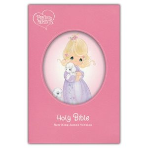 NKJV Precious Moments Small Hands Bible, Comfort Print hardcover, pink