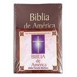 Biblia De America (Burgundy Imitation Leather, Spanish)