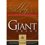 NASB 1977 Giant-Print Handy-Size Bible--bonded leather, black