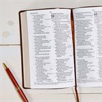 CSB Large-Print Personal-Size Reference Bible--soft leather-look, brown with Celtic cross