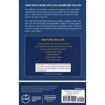 CSB Personal-Size On-The-Go Bible (Soft leather-look, steel blue)