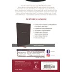 NKJV Holy Bible Personal Size Large Print Reference Bible, Comfort Print - Soft leather-look, black