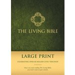 Living Bible: Large Print, Green Padded Hardcover