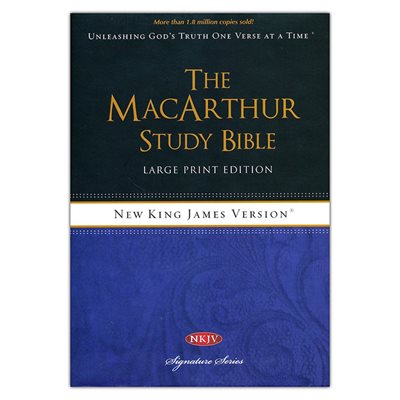 NKJV MacArthur Study Bible Large Print Hardcover NKJV MacArthur Study Bible Large Print Hardcover