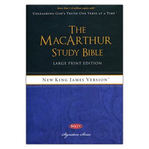 NKJV MacArthur Study Bible Large Print Hardcover