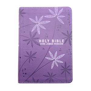 KJV Pocket Bible, Lux Leather, Purple