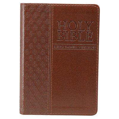 KJV Pocket Bible, Lux Leather, Brown