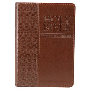 KJV Pocket Bible, Lux Leather, Brown