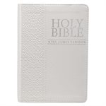 KJV Pocket Bible, Lux Leather, White