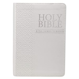 KJV Pocket Bible, Lux Leather, White