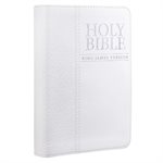 KJV Pocket Bible, Lux Leather, White