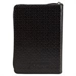 KJV Pocket Bible, Lux Leather, Zipper, Black