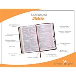 KJV Bible, Lux Leather, Burgundy