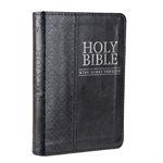 KJV Mini Pocket Bible Lux Leather, Black