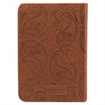 KJV Mini Pocket Bible, Lux, Leather, Tan