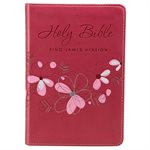 KJV Pocket Bible, Lux Leather, Pink