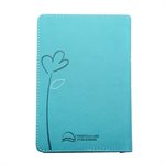 The Holy Bible - King James Version (KJV) - Compact Bible - Aqua and Red Faux Leather Bible w / Ribbon Marker, Red Letter Edition