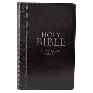 KJV Bible, Lux Leather, Black