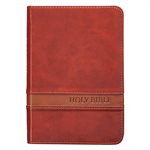 KJV Large Print Compact Bible, Saddle Brown