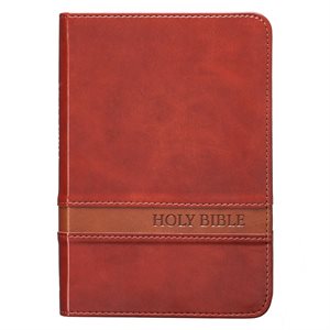 KJV Large Print Compact Bible, Saddle Brown