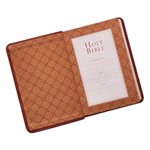 KJV Large Print Compact Bible, Saddle Brown
