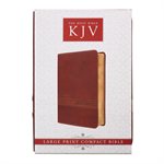 KJV Large Print Compact Bible, Saddle Brown