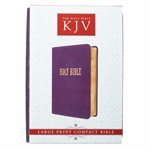 KJV Compact Large Print Lux-Leather Purple