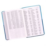 KJV Holy Bible, Giant Print Standard Bible, Two-Tone Blue Faux Leather Bible w / Ribbon Marker, Red Letter Edition, King James Version