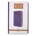 KJV Giant Print Bible, Luxleather purple