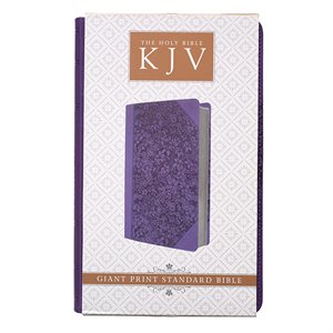 KJV Giant Print Bible, Luxleather purple