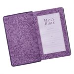 KJV Giant Print Bible, Luxleather purple