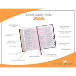 KJV Super Giant Print Lux-Leather Burgundy