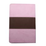 The Holy Bible - King James Version (KJV) - Compact Bible - Pink and Brown Faux Leather Bible w / Ribbon Marker, Red Letter Edition