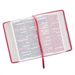 KJV Large Print Compact Pink Red Letters