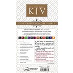 KJV Giant Print Lux-Leather Pattern Dark Brown