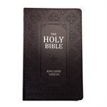 KJV Giant Print Lux-Leather Pattern Dark Brown