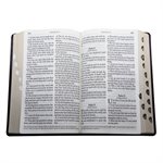 KJV Giant Print Lux-Leather Pattern Dark Brown