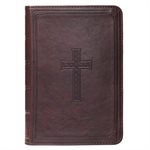 KJV Compact Large Print Lux-Leather DK Brown