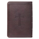 KJV Compact Large Print Lux-Leather DK Brown