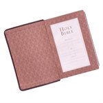 KJV Compact Large Print Lux-Leather DK Brown
