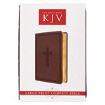 KJV Compact Large Print Lux-Leather DK Brown
