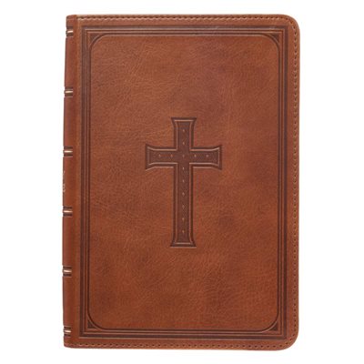 KJV Compact Large Print Lux-Leather Tan