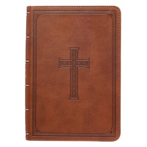 KJV Compact Large Print Lux-Leather Tan