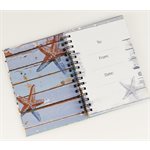 Be Still Coastal Design Large Hardcover Wirebound Journal - Psalm 46:10