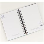 Be Still Coastal Design Large Hardcover Wirebound Journal - Psalm 46:10