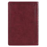 KJV Large-Print Bible--imitation leather, burgundy